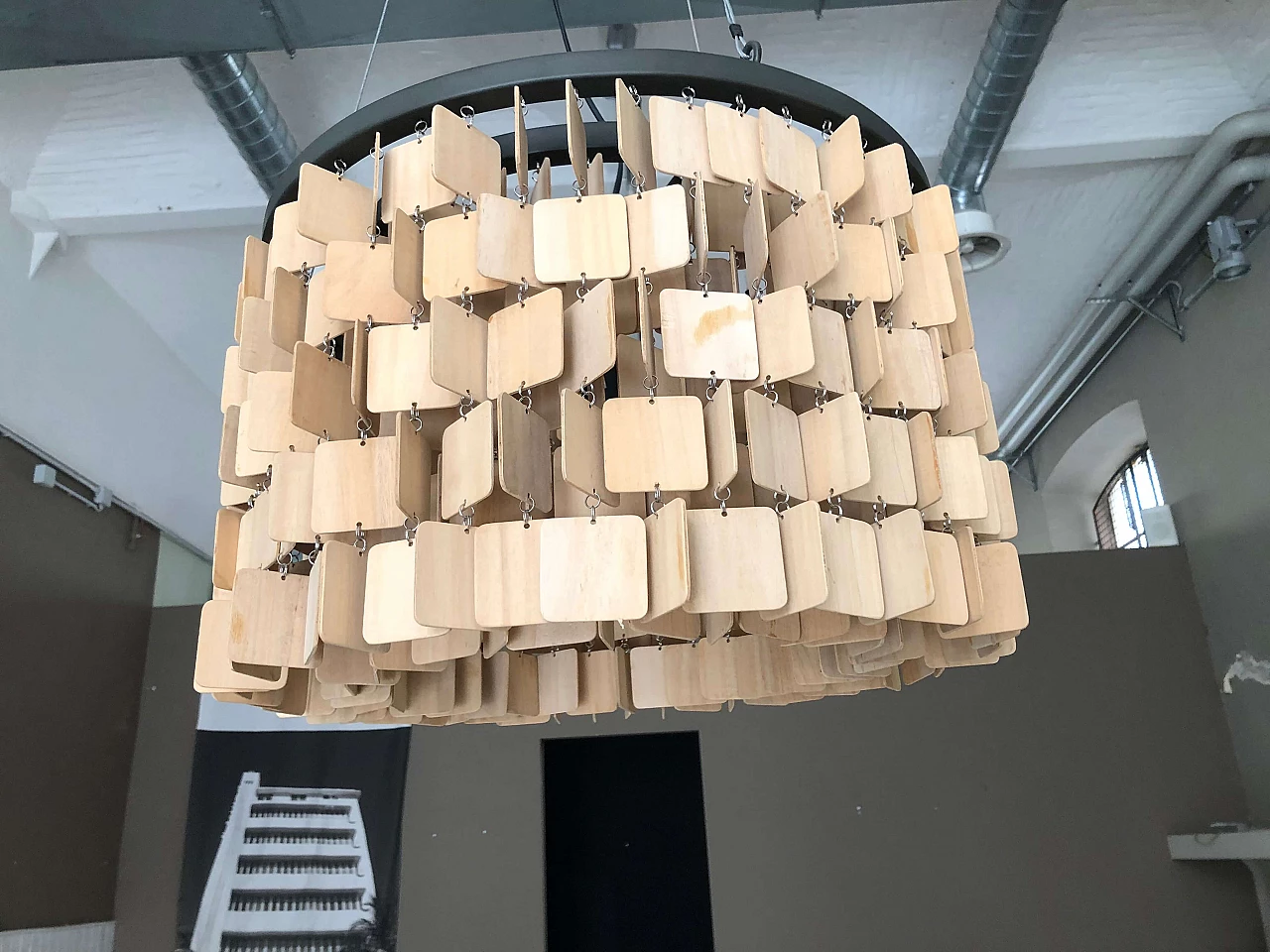 Wooden chandelier by Flamant, early 2000s 1302317