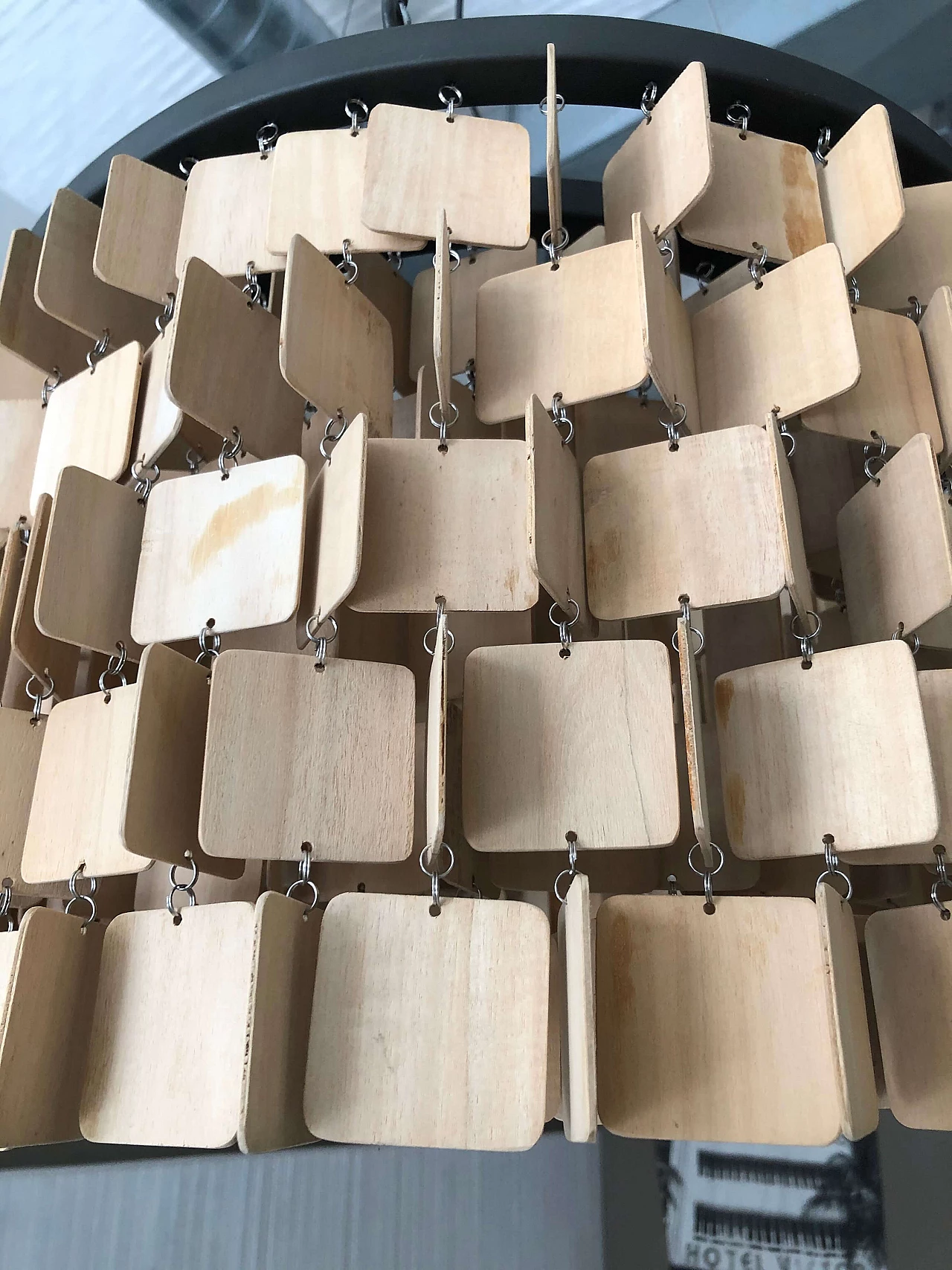 Lampadario in legno di Flamant, inizi 2000 1302320