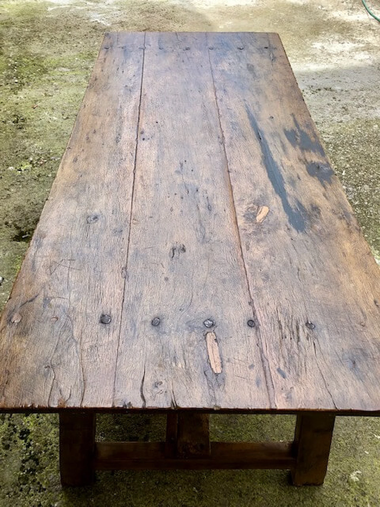 Tavolo con cavaletto in legno, '700 1302358