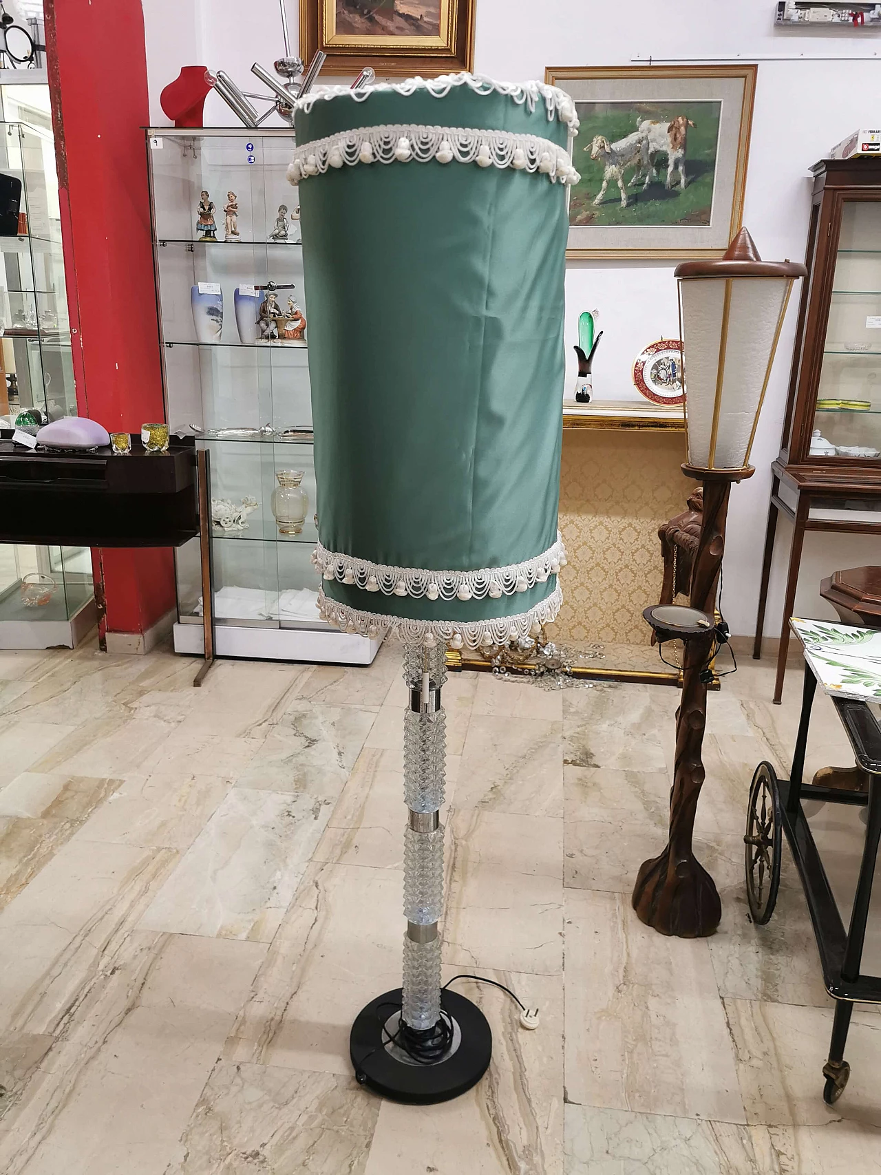 Lampada da terra attribuita a Barovier e Toso, anni '40 1302374