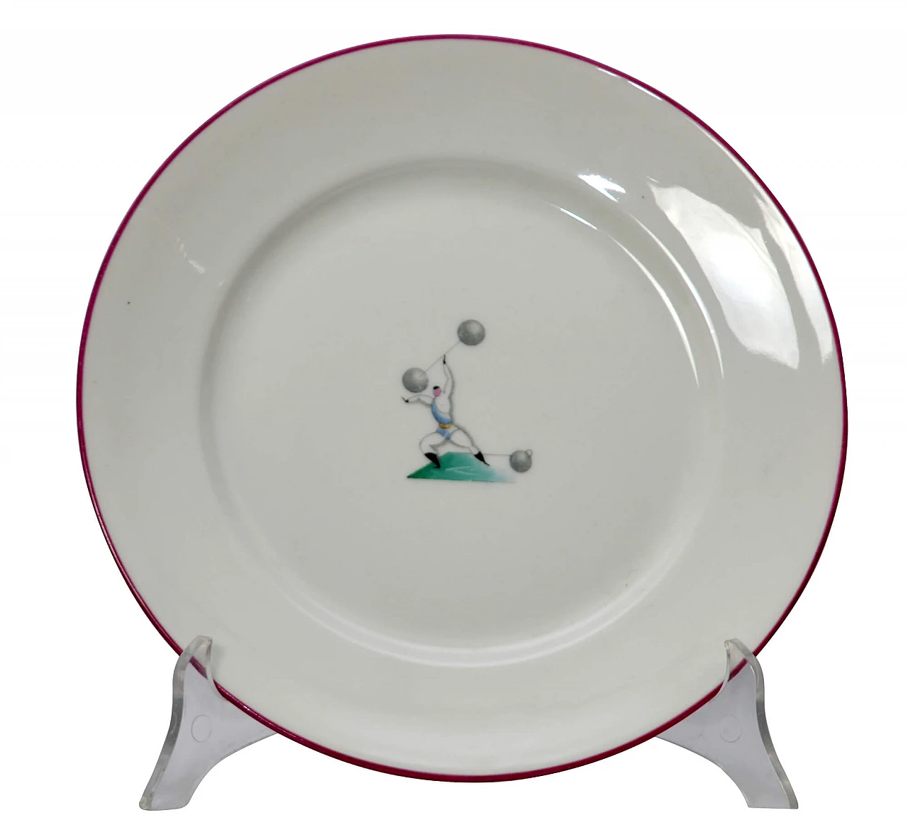 Porcelain plate from Gio Ponti's Il circo series, 1928 1302426