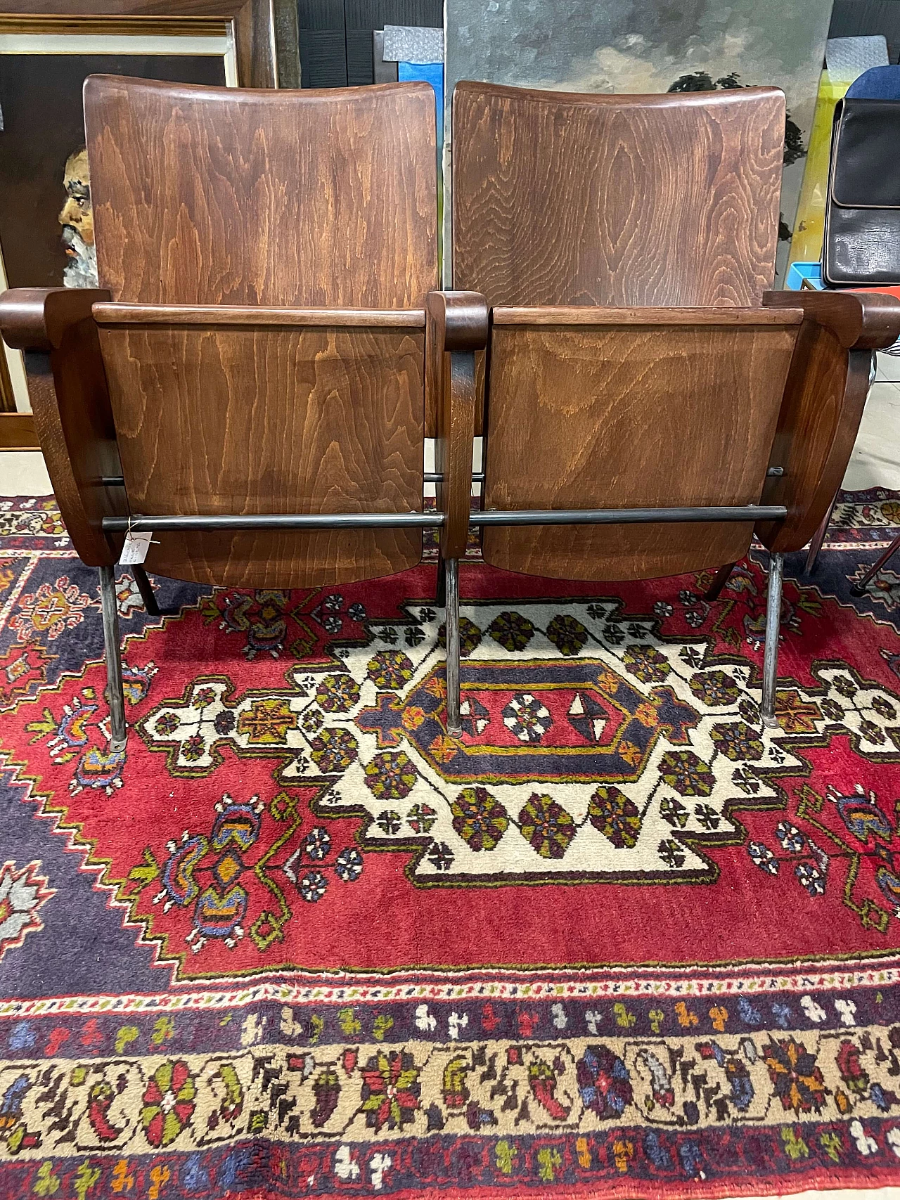 Pair of cinema chairs, 60s 1302801