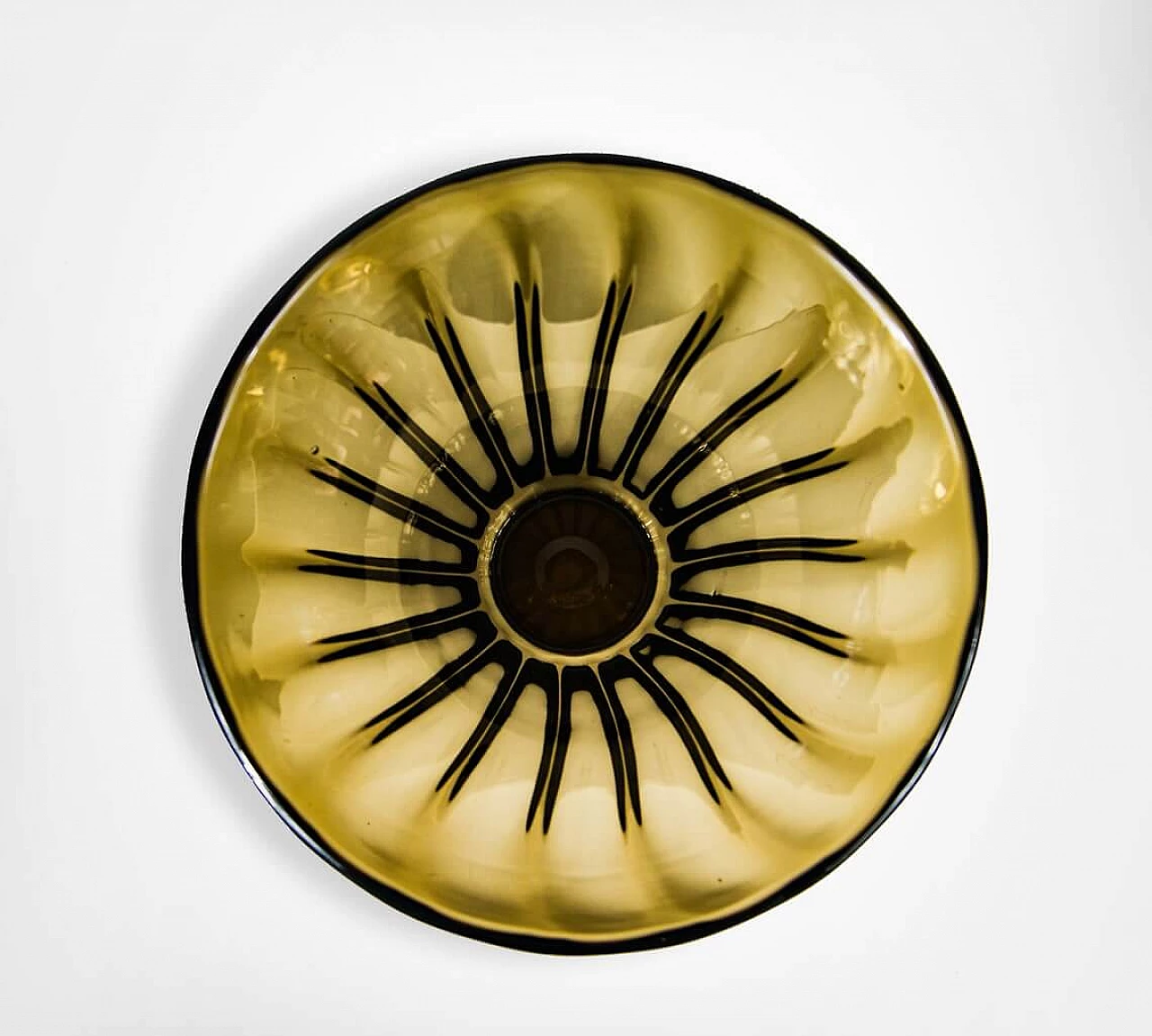 Vase in amber crystal by Daum Nancy France, 30s 1302931