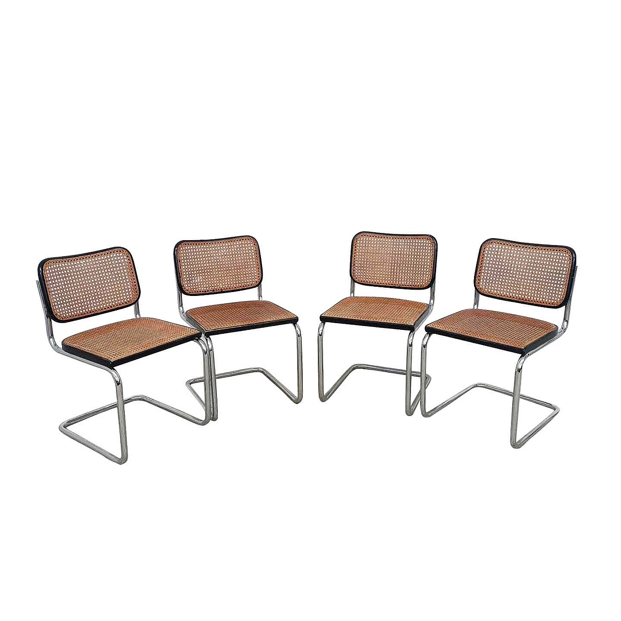 4 Cesca chairs by Marcel Breuer per Gavina, 70s 1303137