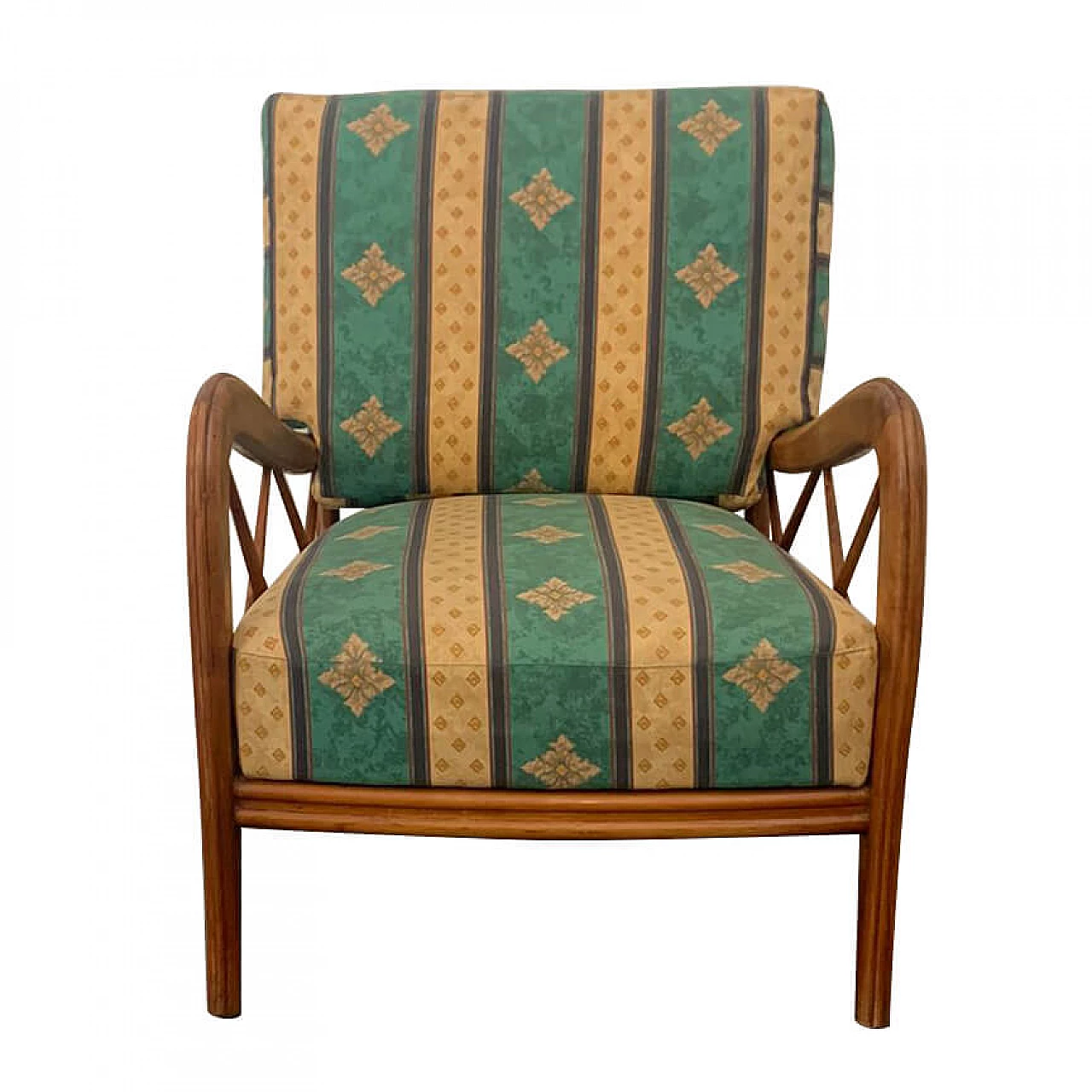 Cherry wood armchair by Paolo Buffa, 1950s 1303717