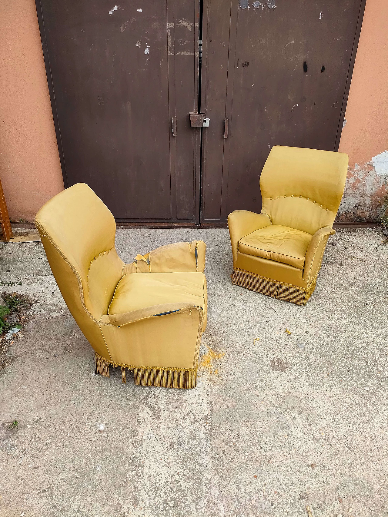 Pair of armchairs attributed to Gio Ponti for Isa Bergamo, 1950s 1304280