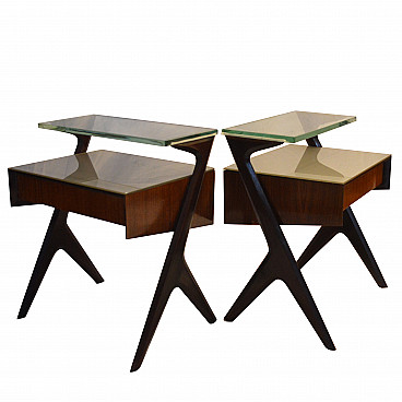 Pair of bedside tables by Plinio and Vittorio Dassi, 1950s