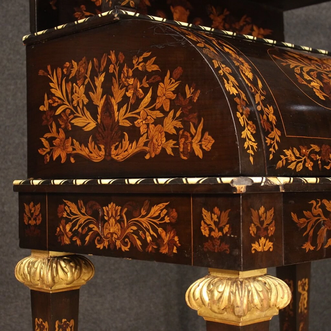 Inlaid French writing desk in Napoleon III style, early 20th century 1304408