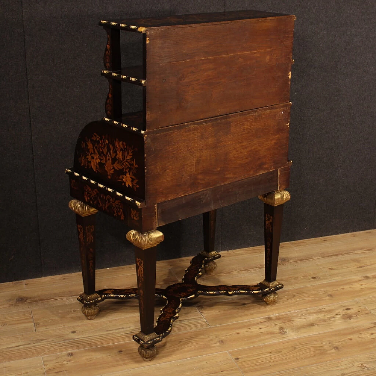 Inlaid French writing desk in Napoleon III style, early 20th century 1304415