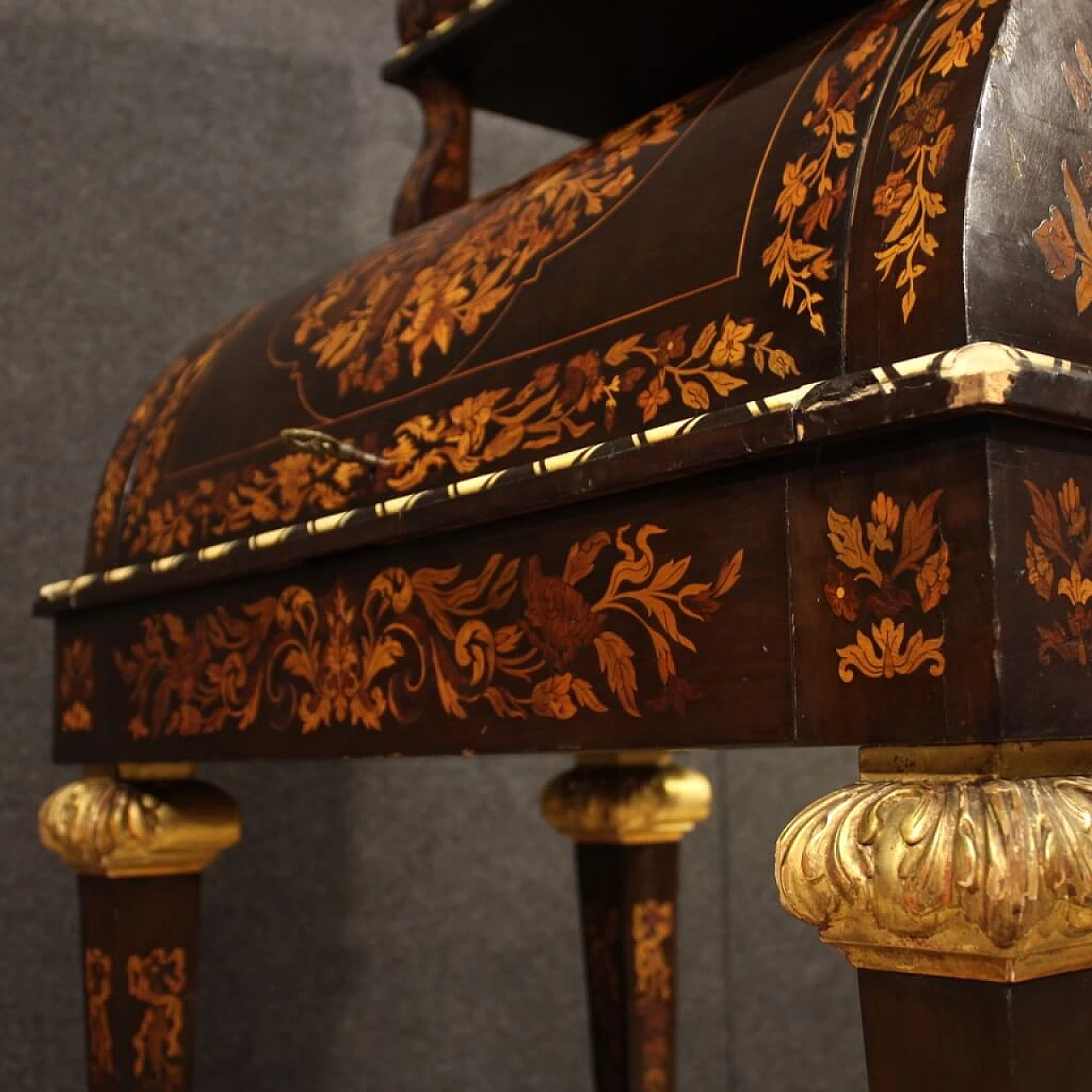 Inlaid French writing desk in Napoleon III style, early 20th century 1304416