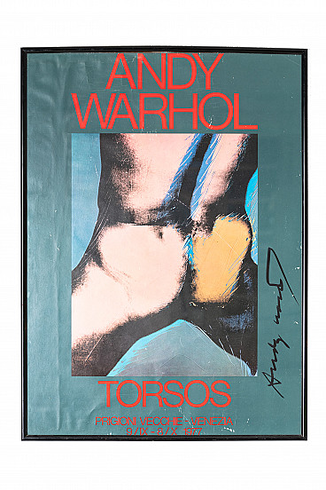 Manifesto mostra Torsos di Andy Warhol, firmato, 1977