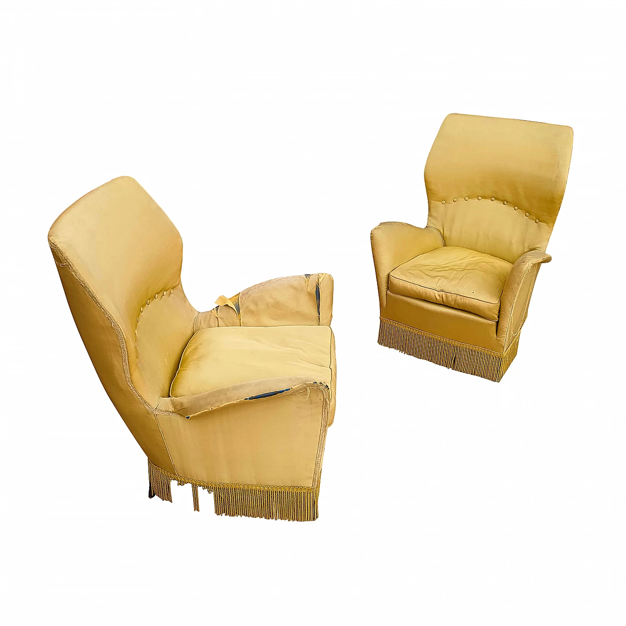 Pair of armchairs attributed to Gio Ponti for Isa Bergamo, 1950s 1304450