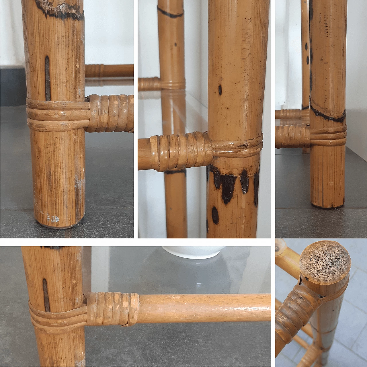 Libreria in bambù, anni '70 1304897