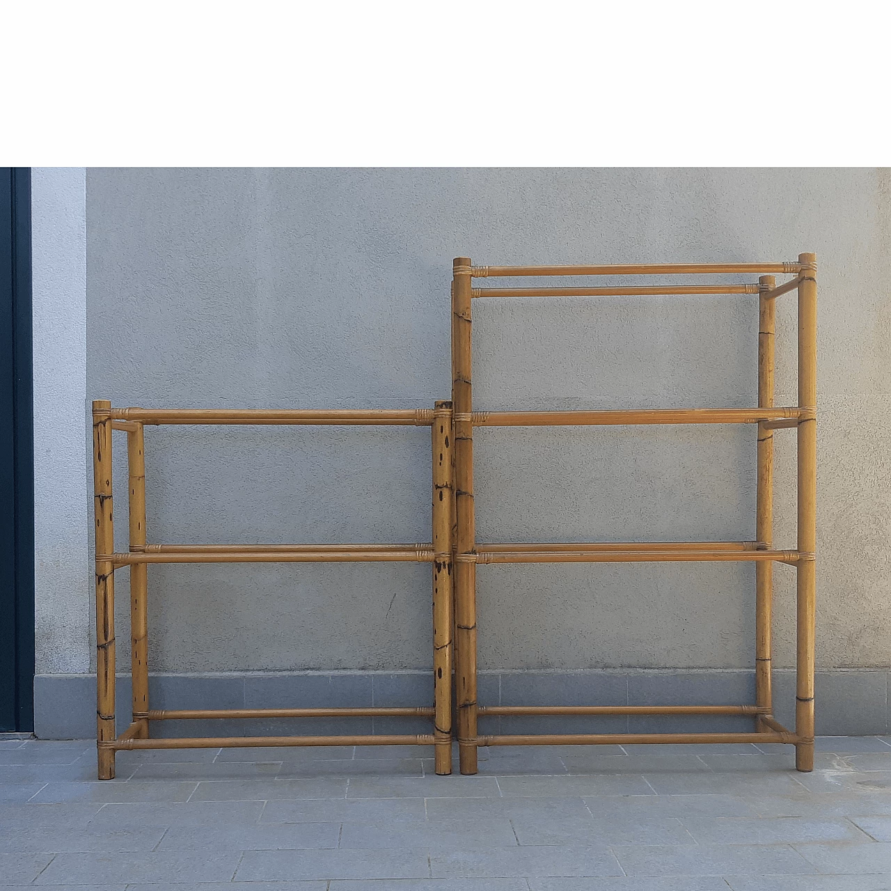 Libreria in bambù, anni '70 1304899