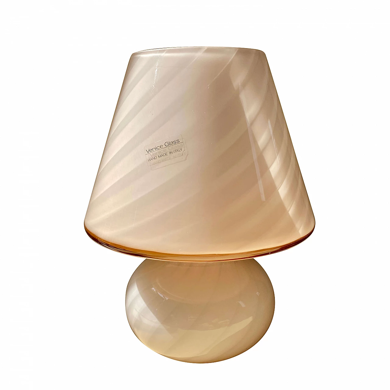 Pink Murano glass mushroom lamp, 1960s 1304935