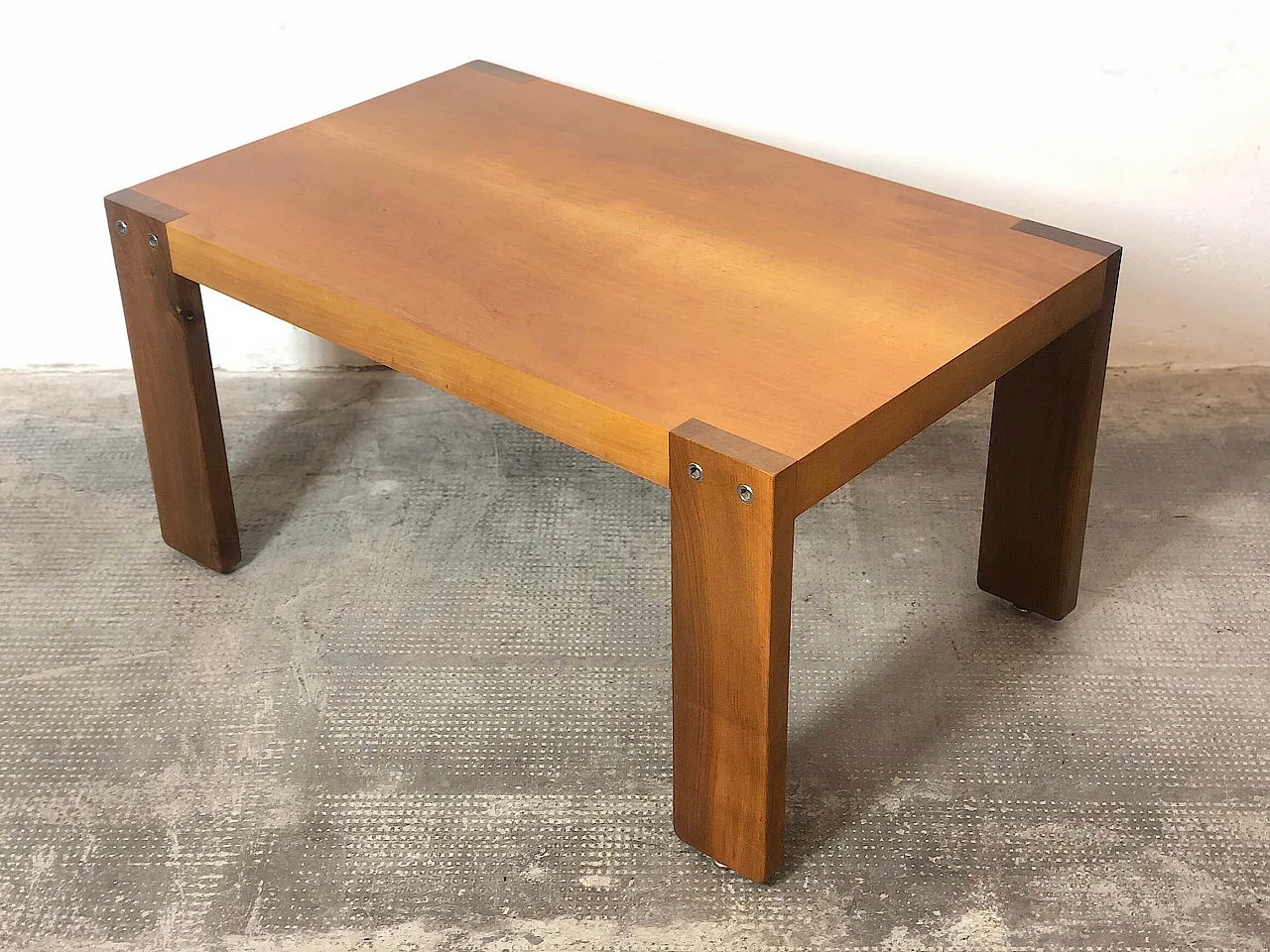 Coffee table in beech and walnut, 1960s 1305204