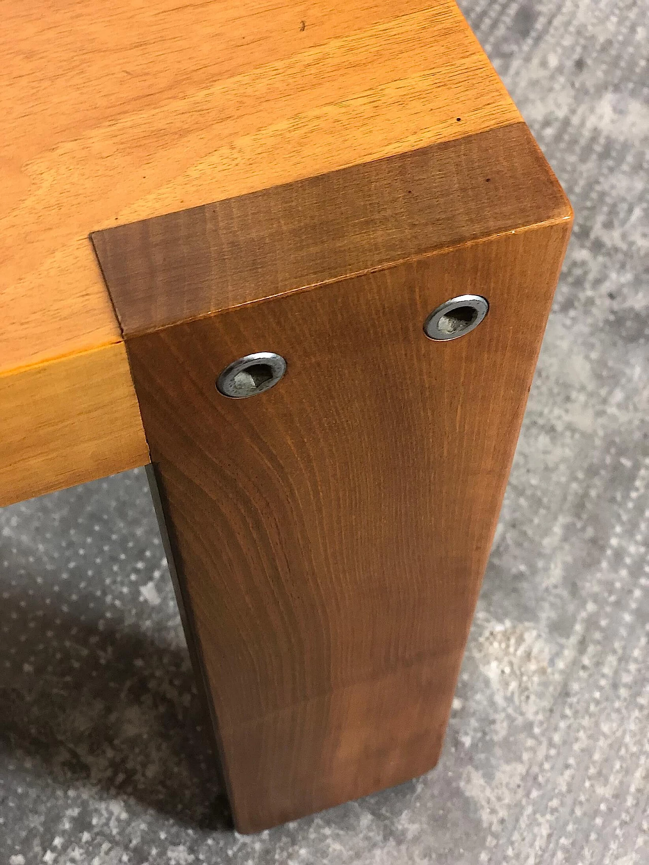 Coffee table in beech and walnut, 1960s 1305221