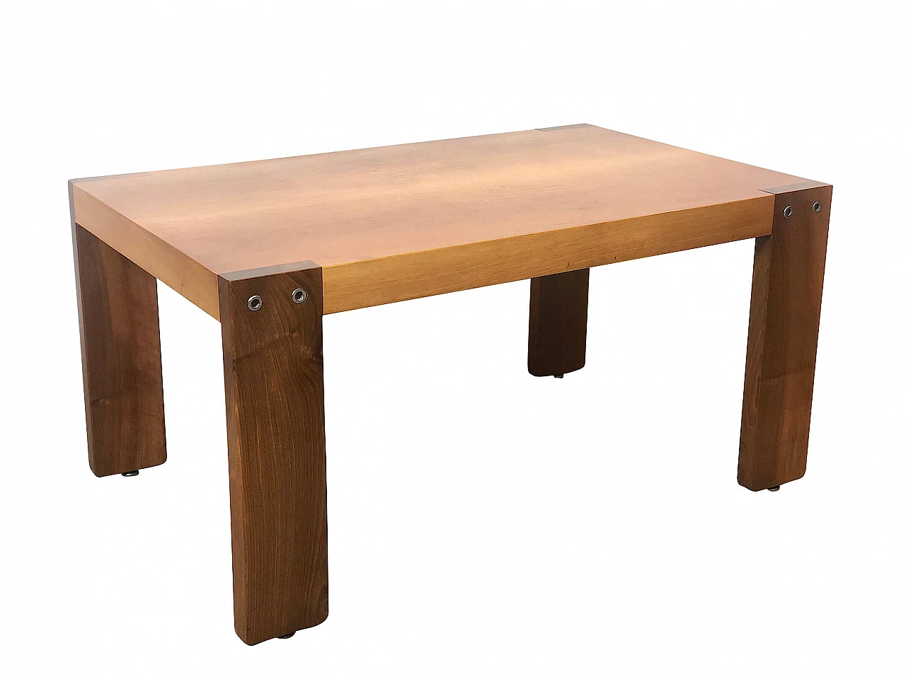 Coffee table in beech and walnut, 1960s 1305402