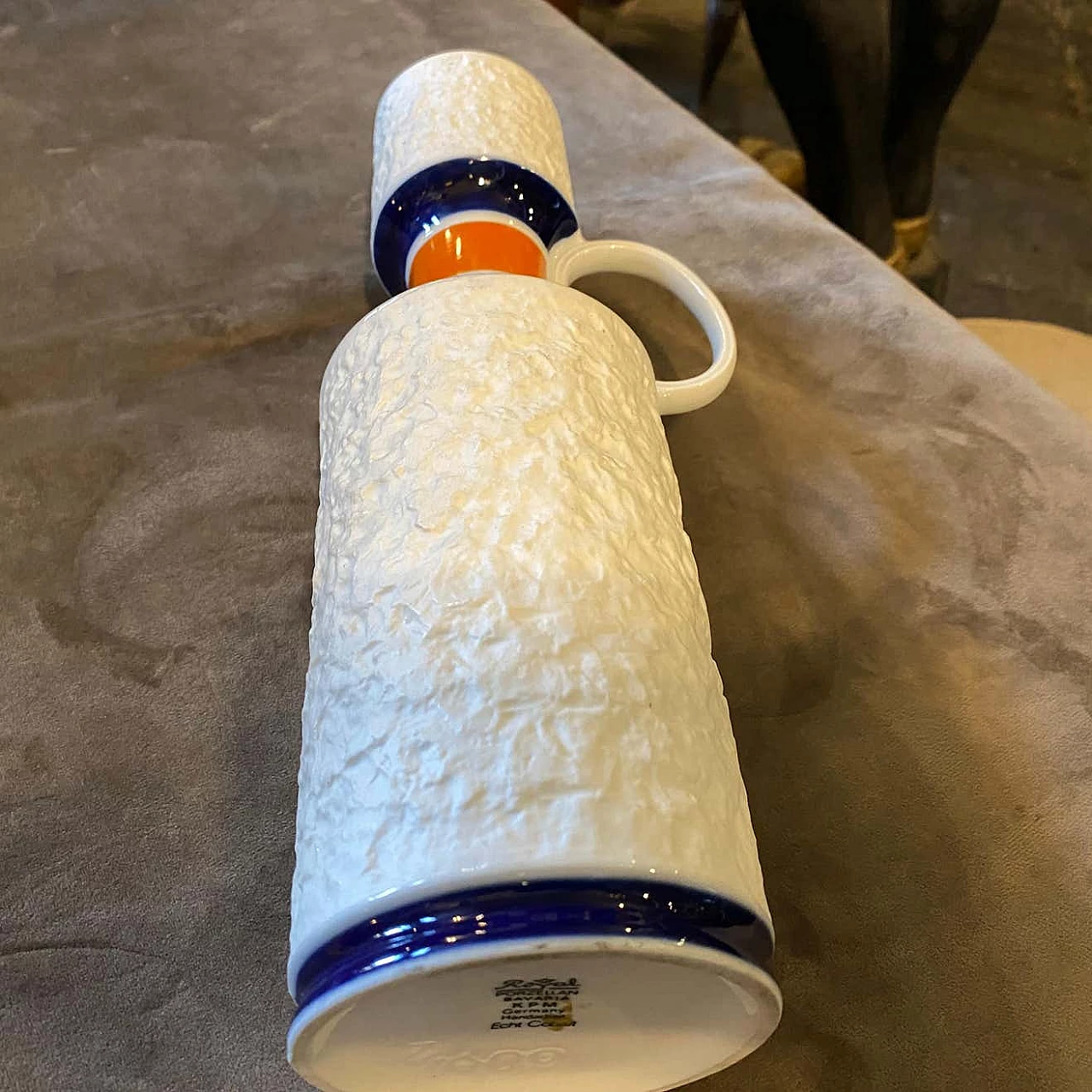 Modernist bottle vase in porcelain by K.P.M., 70s 1305579