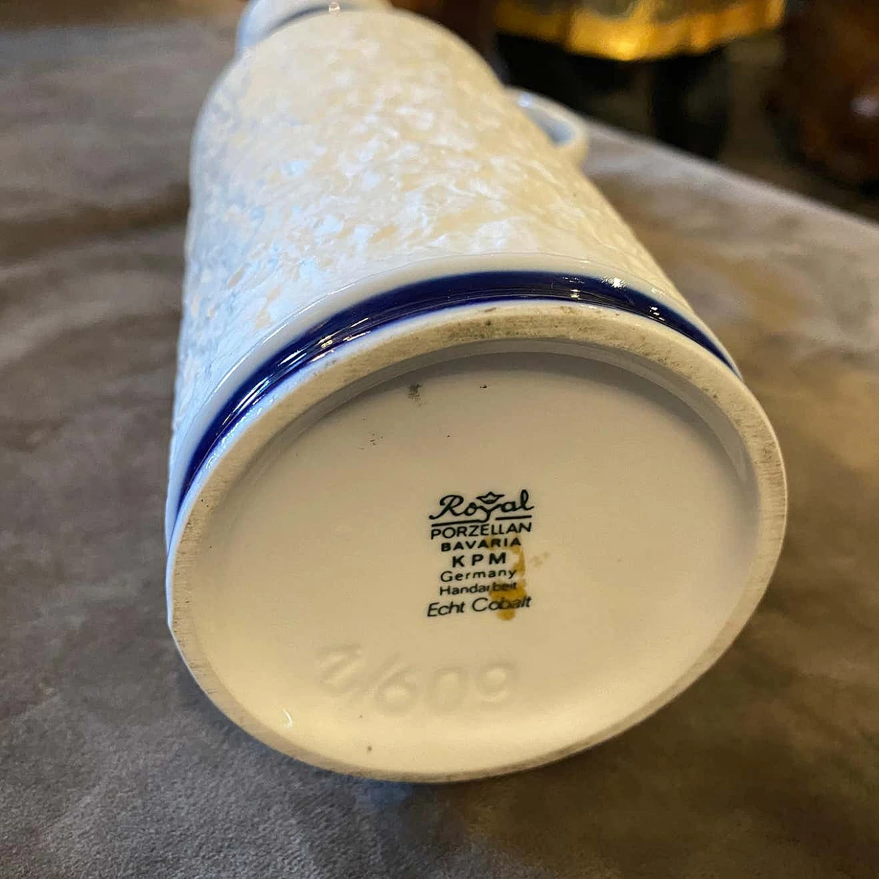 Modernist bottle vase in porcelain by K.P.M., 70s 1305585