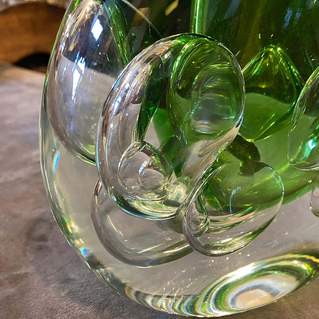 Vase in Sommerso glass by Jaroslav Svoboda, 50s 1305603