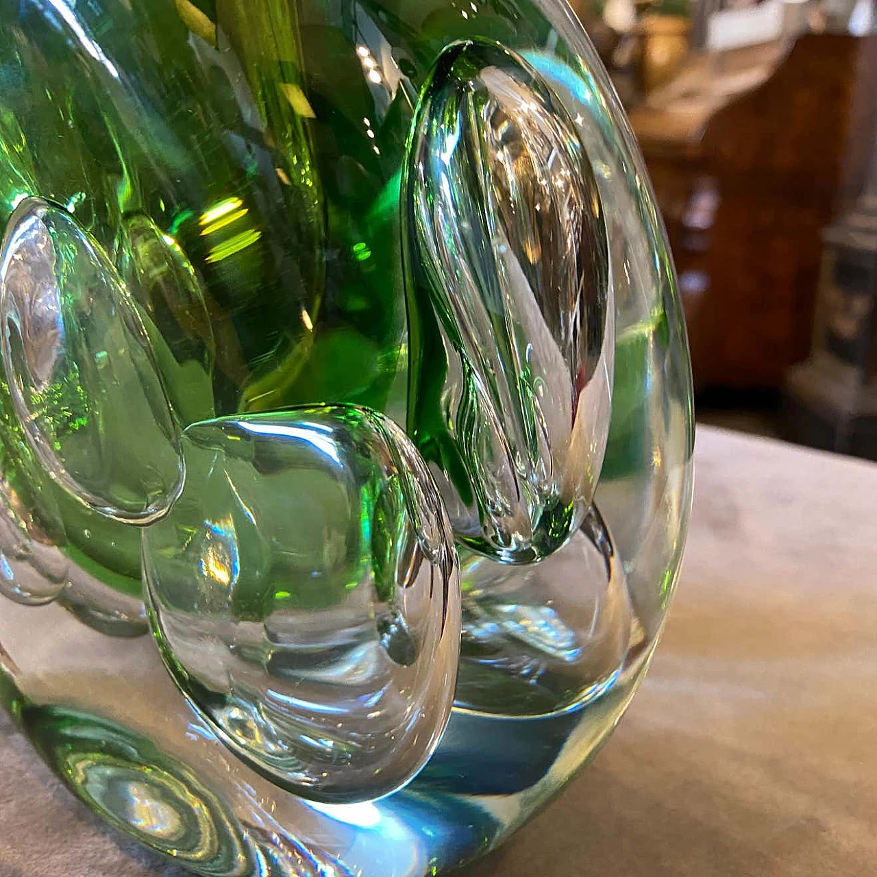 Vase in Sommerso glass by Jaroslav Svoboda, 50s 1305607