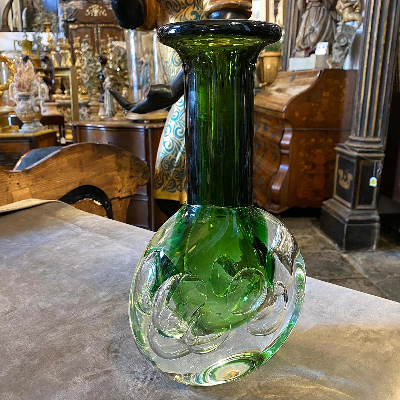 Vase in Sommerso glass by Jaroslav Svoboda, 50s 1305608