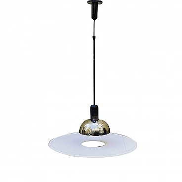 Frisbi hanging lamp in metal and plexiglass by Achille Castiglioni for Flos, 70s