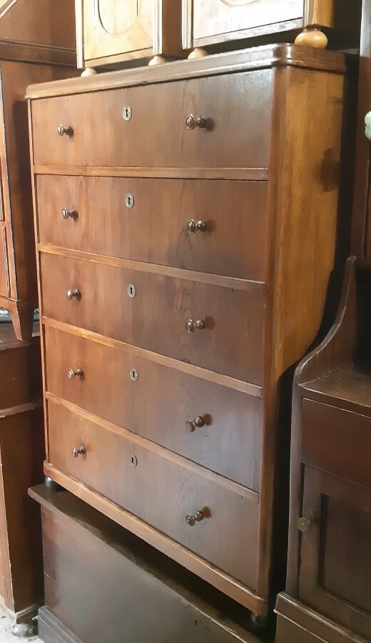 Chest of drawers in oak, 19th century 1305960