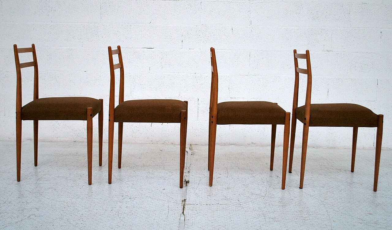 4 Chairs by Gio Ponti for Reguitti, 1950s 1306173