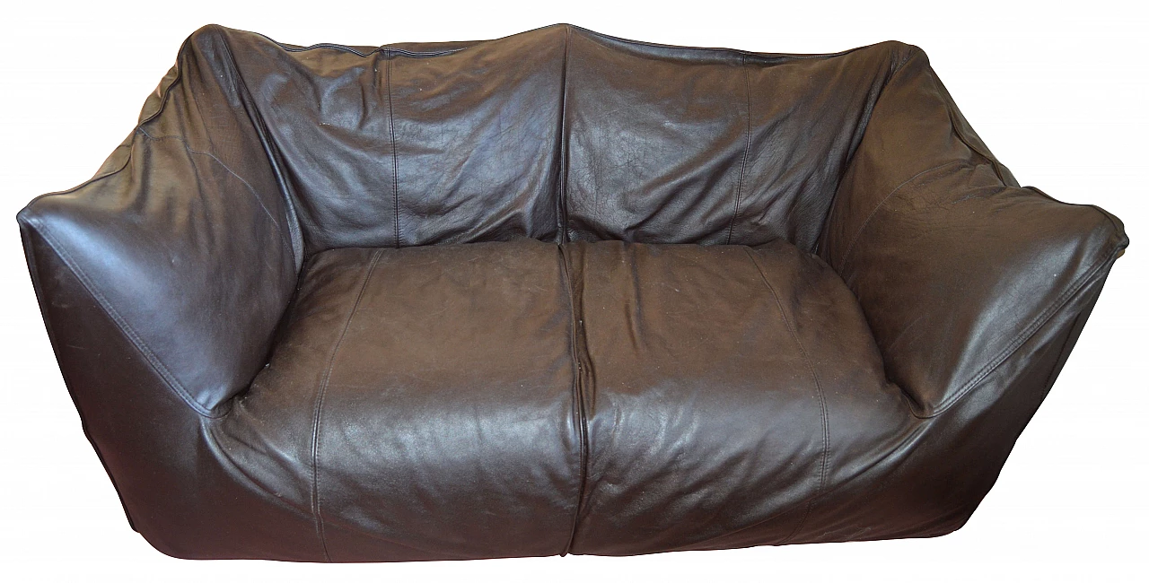 Le Bambole leather sofa by Mario Bellini for B&B Italia, 1970s 1306191