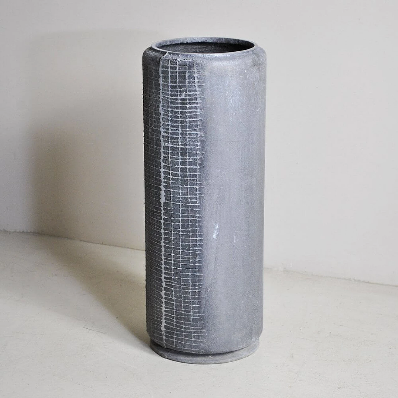 Vase in metal by Burchiellaro Lorenzo, 70s 1306306