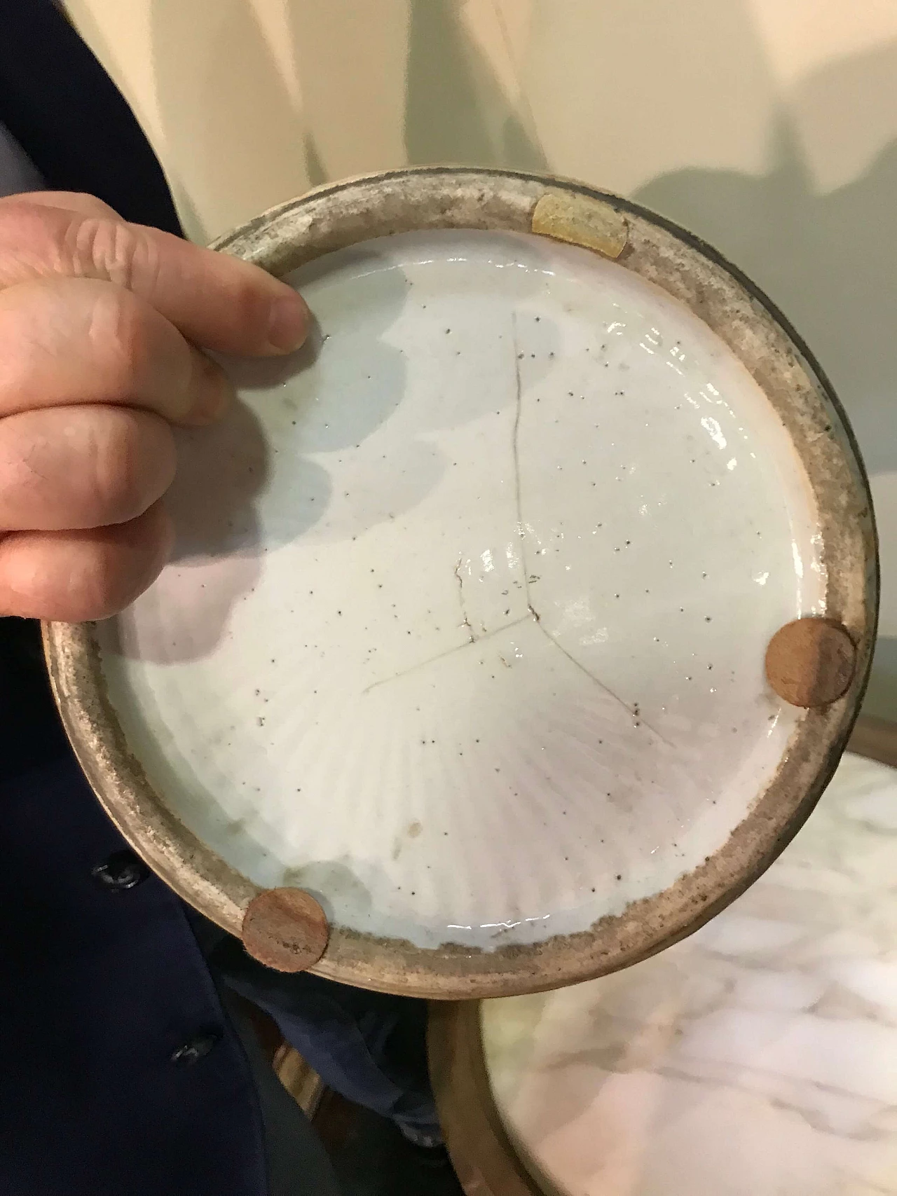 Vaso cinese bianco e blu, metà ‘800 1306331