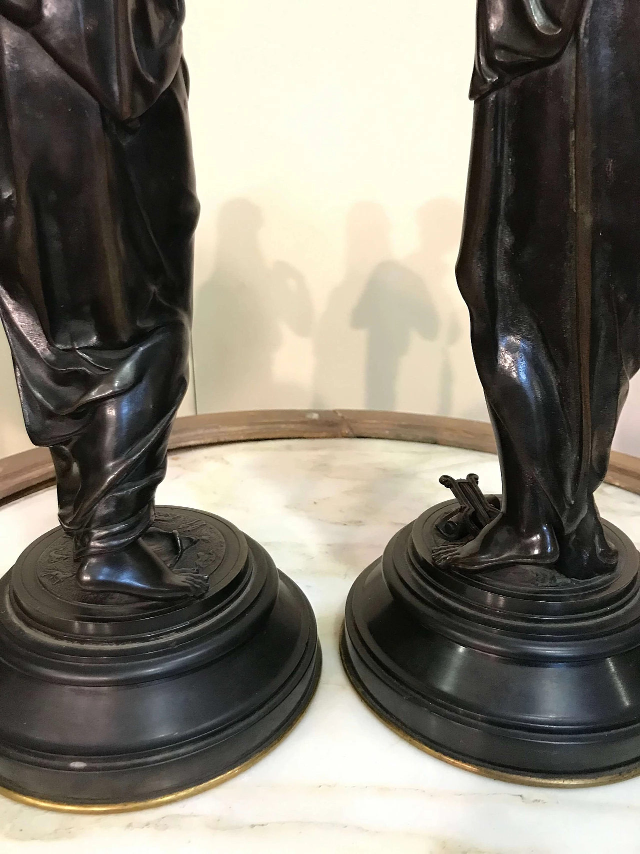 Coppia di figure femminili neoclassiche, inizio ‘800 1306356