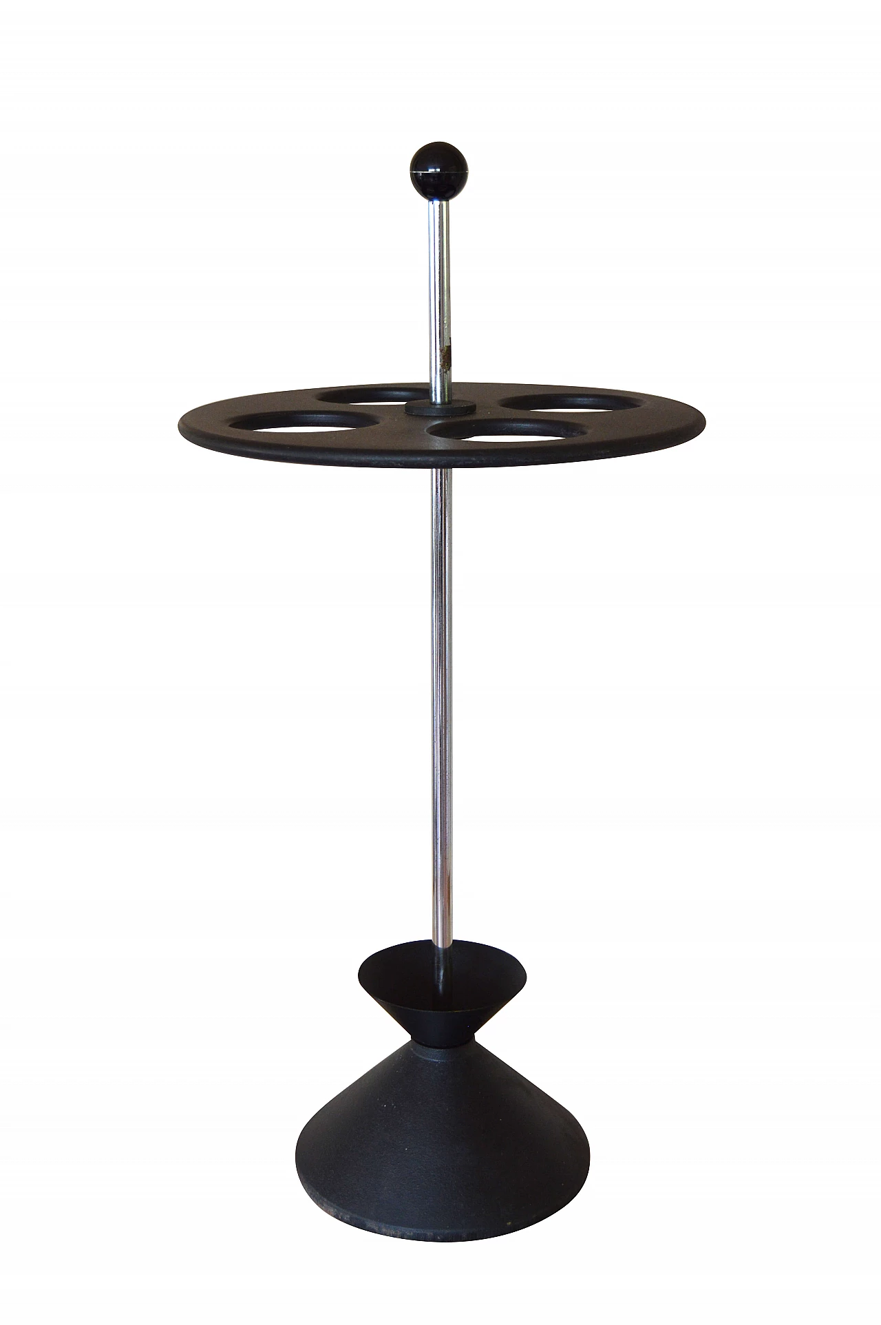 Black umbrella stand by Porada, 80s 1306568