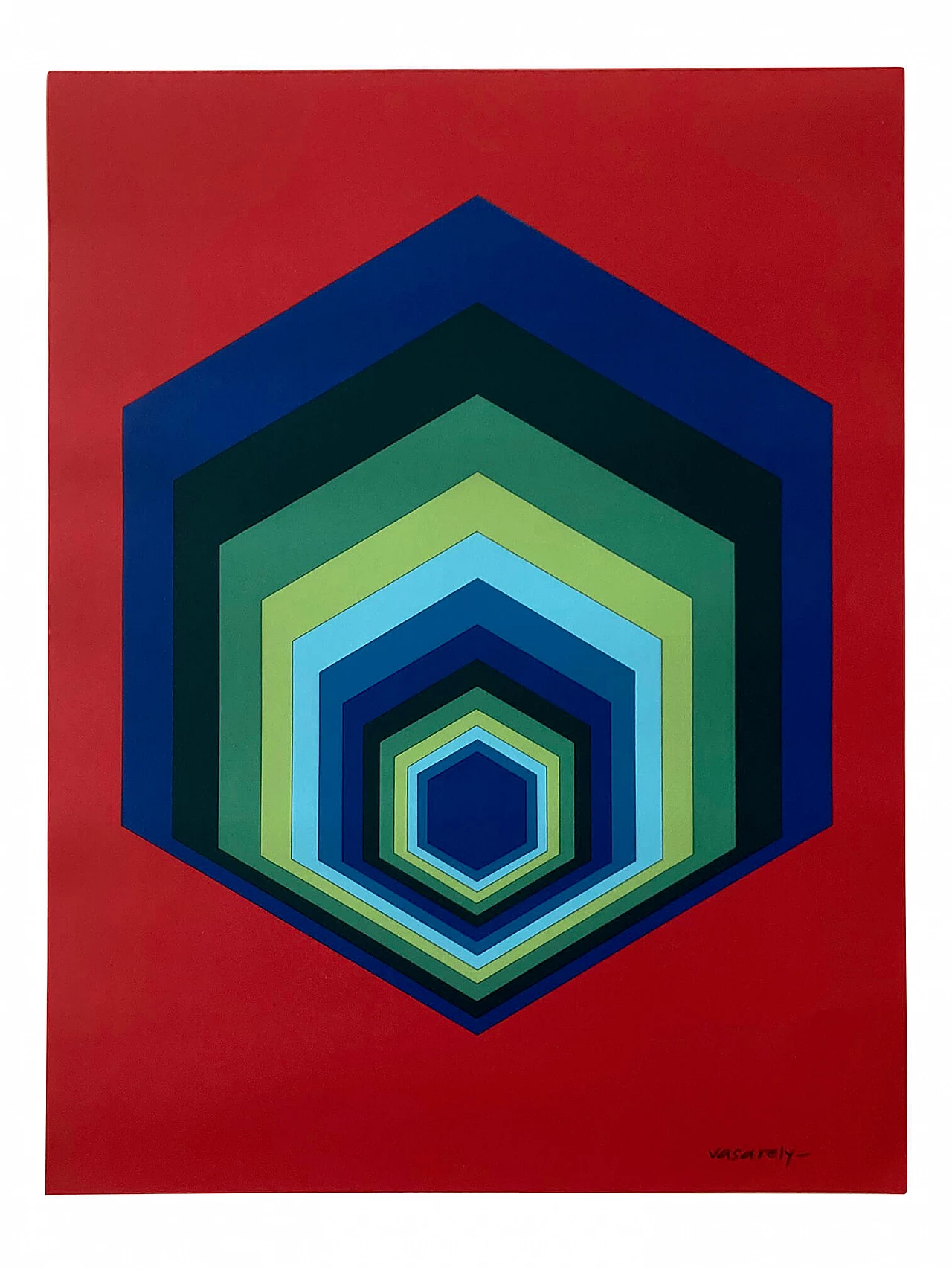 Serigrafia Untitled di Victor Vasarely, Edition Lahumière Paris, 1980 1306572