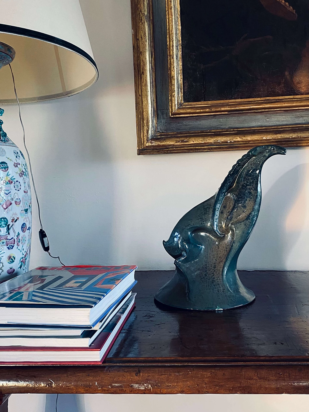 A. Chini, Créature Fantastique, scultura in ceramica craquelé, anni '30 1306774