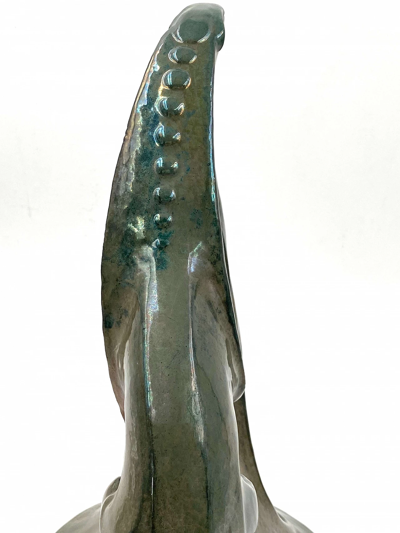 A. Chini, Créature Fantastique, craquelé ceramic sculpture, 1930s 1306788