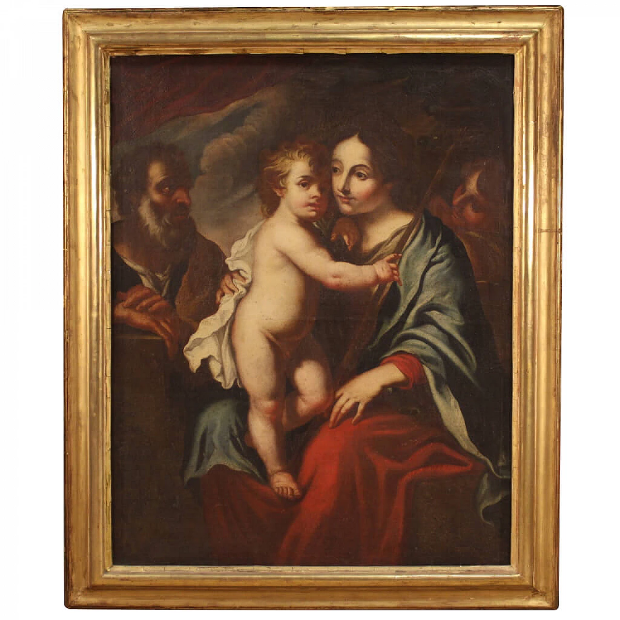 Antique painting with Holy Family, 17th century 1306889
