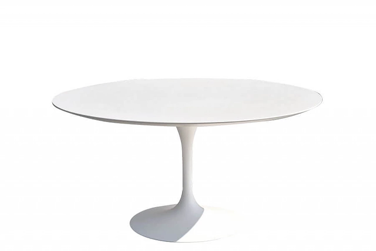 Tavolo Tulip in alluminio, legno e laminato di Eero Saarinen per Knoll Inc./Knoll International, anni '60 1307120