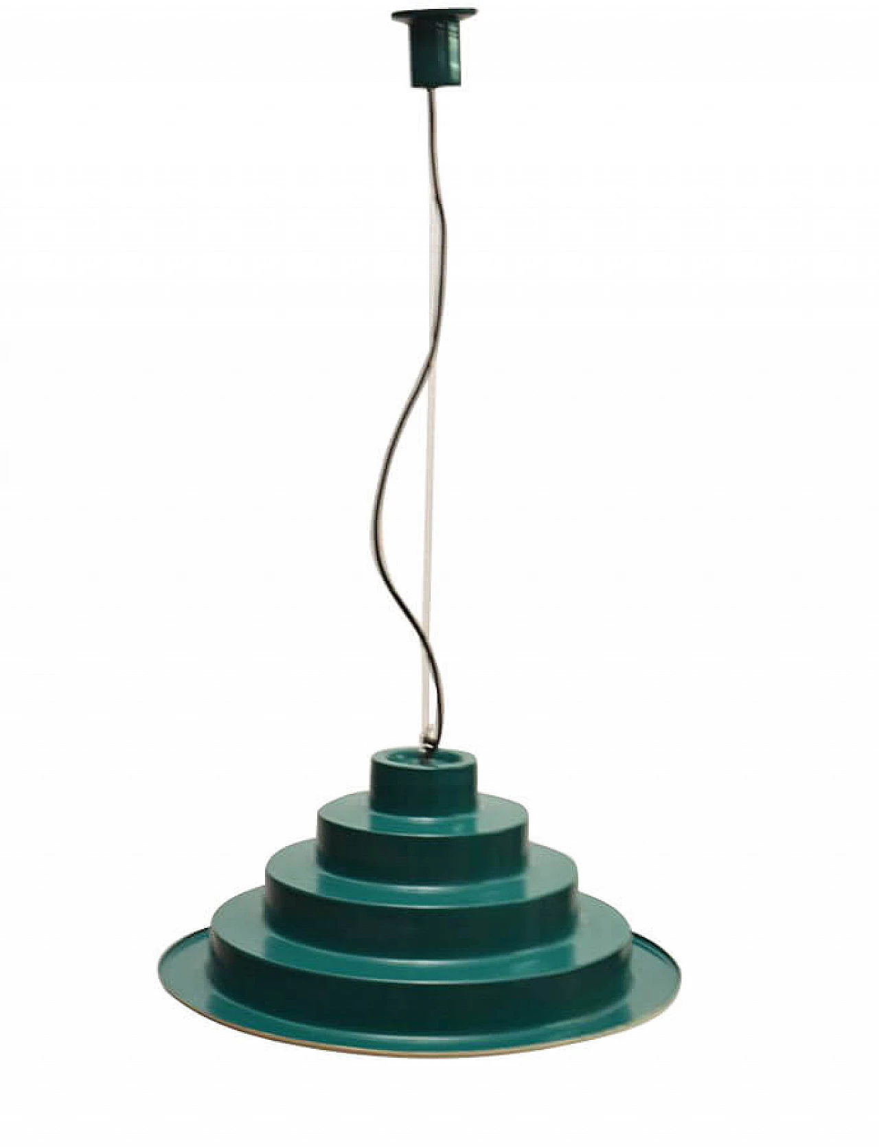 Chandelier in molded and painted aluminum made for Autogrill Italia by Candle, 60s 1307279
