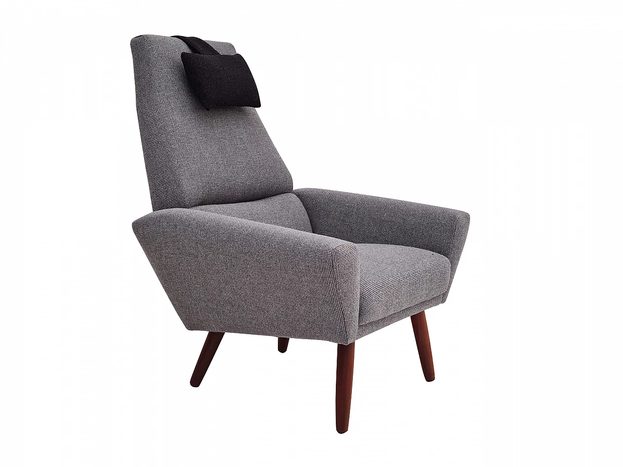 Poltrona con schienale alto, Danimarca, anni '70 intOndo