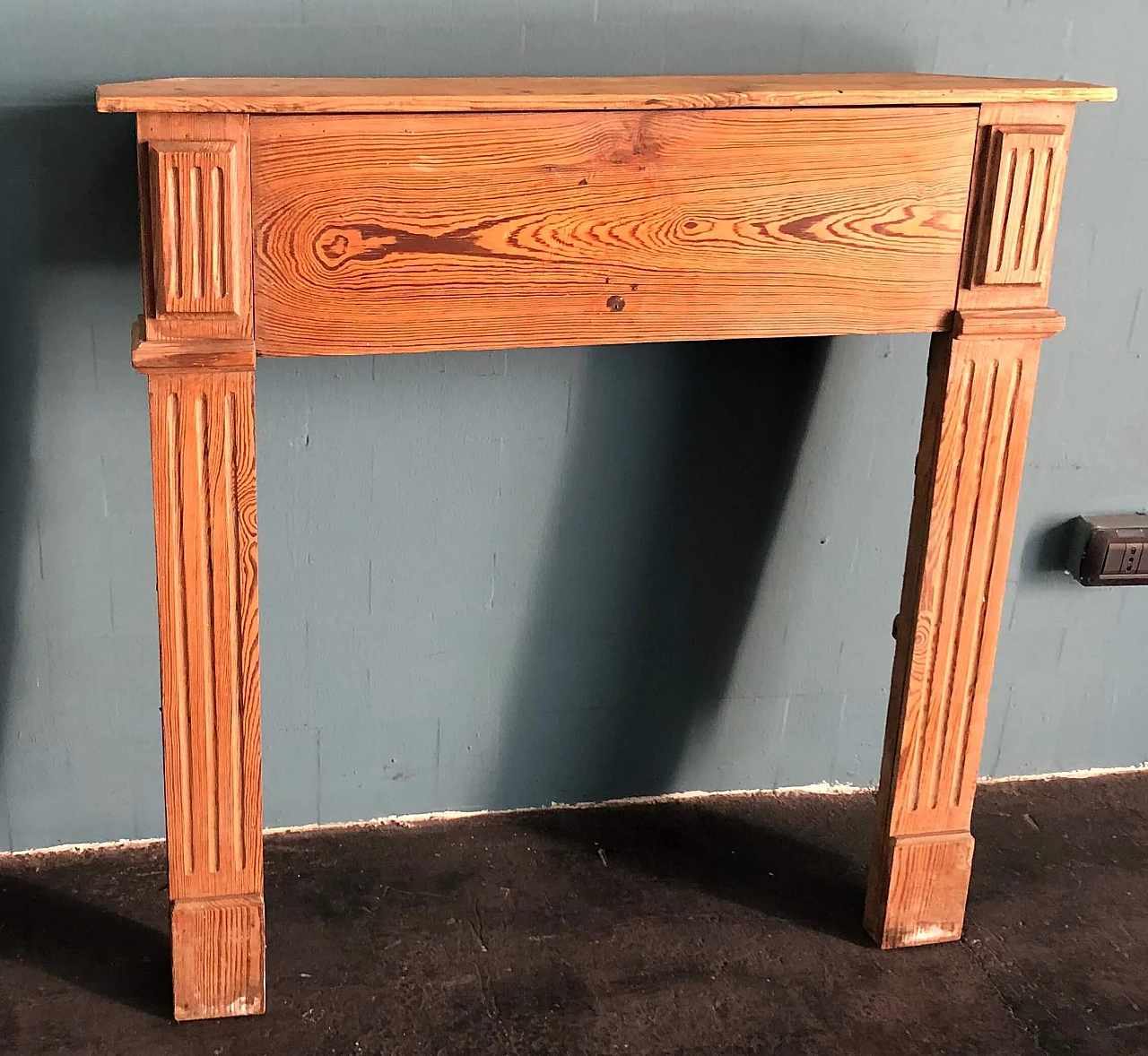 Cornice per camino in rovere, fine '800 1307658