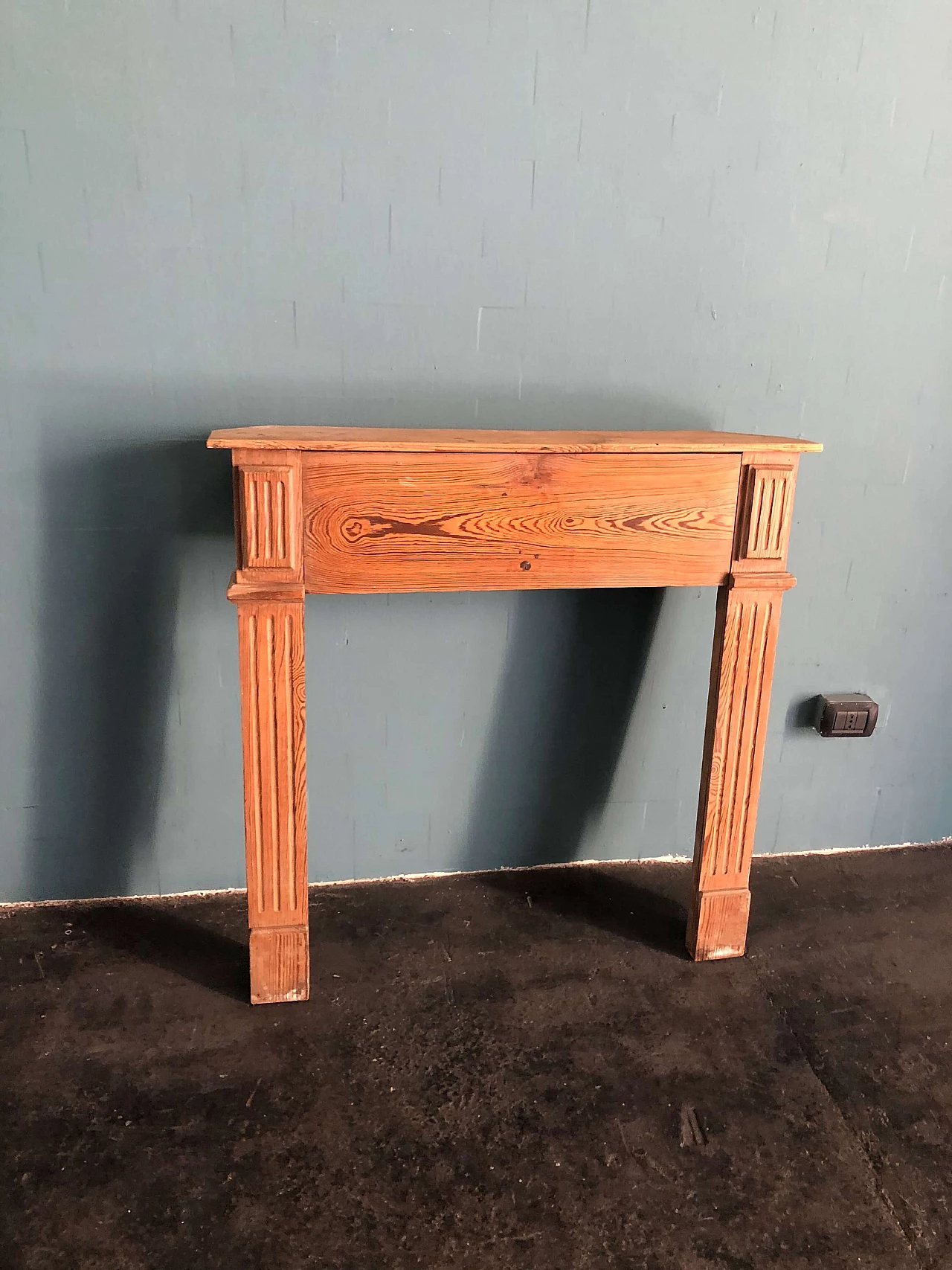 Cornice per camino in rovere, fine '800 1307659