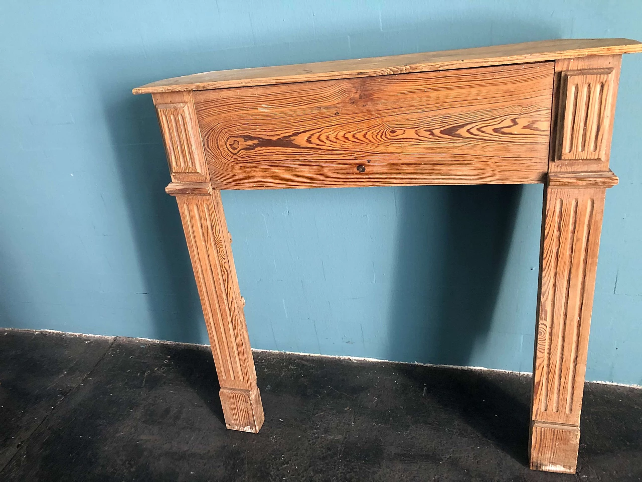 Cornice per camino in rovere, fine '800 1307660