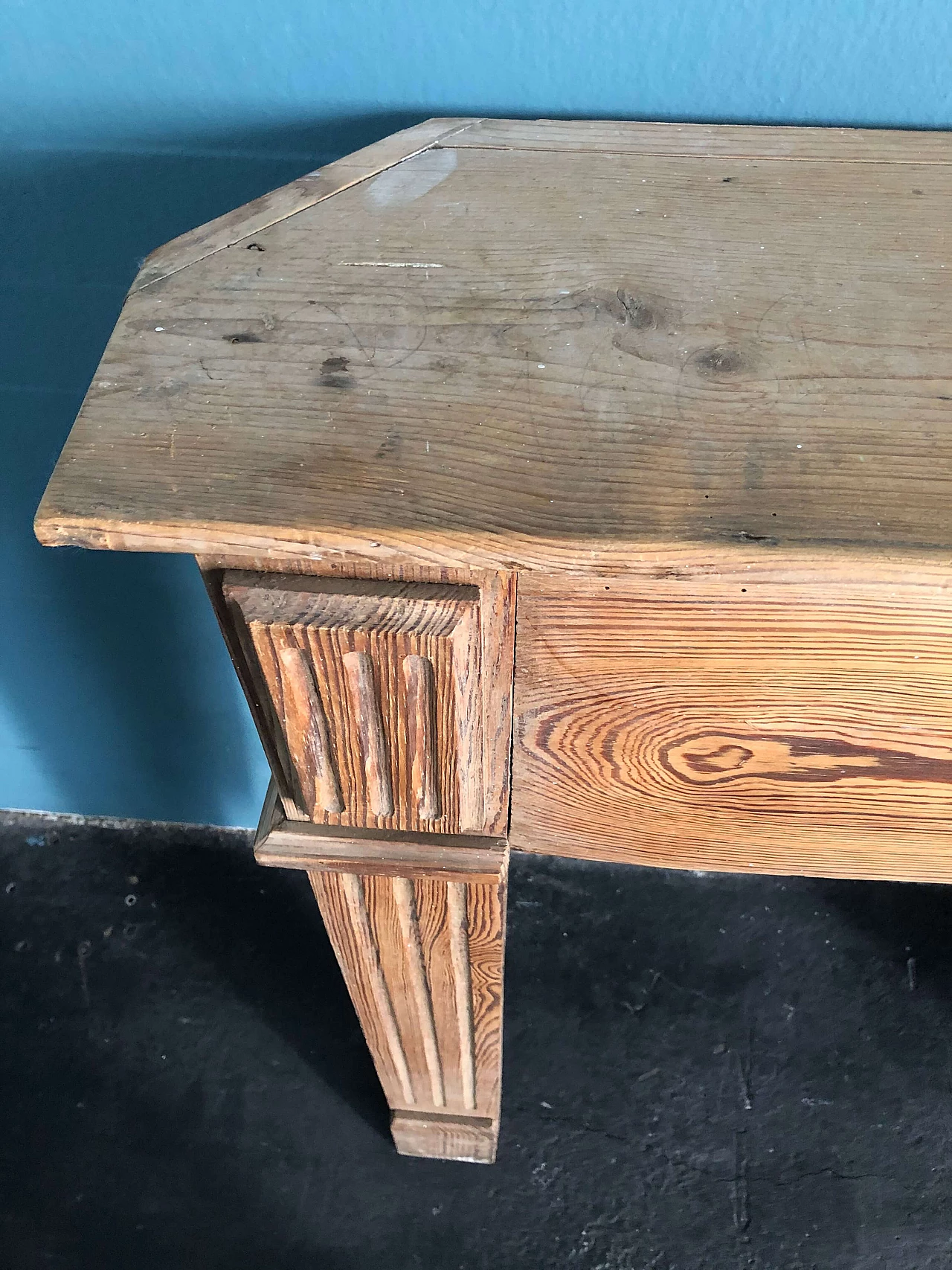 Cornice per camino in rovere, fine '800 1307663