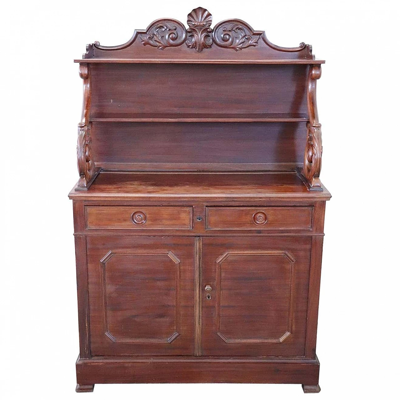 Credenza con piattaia in mogano, '800 1307698