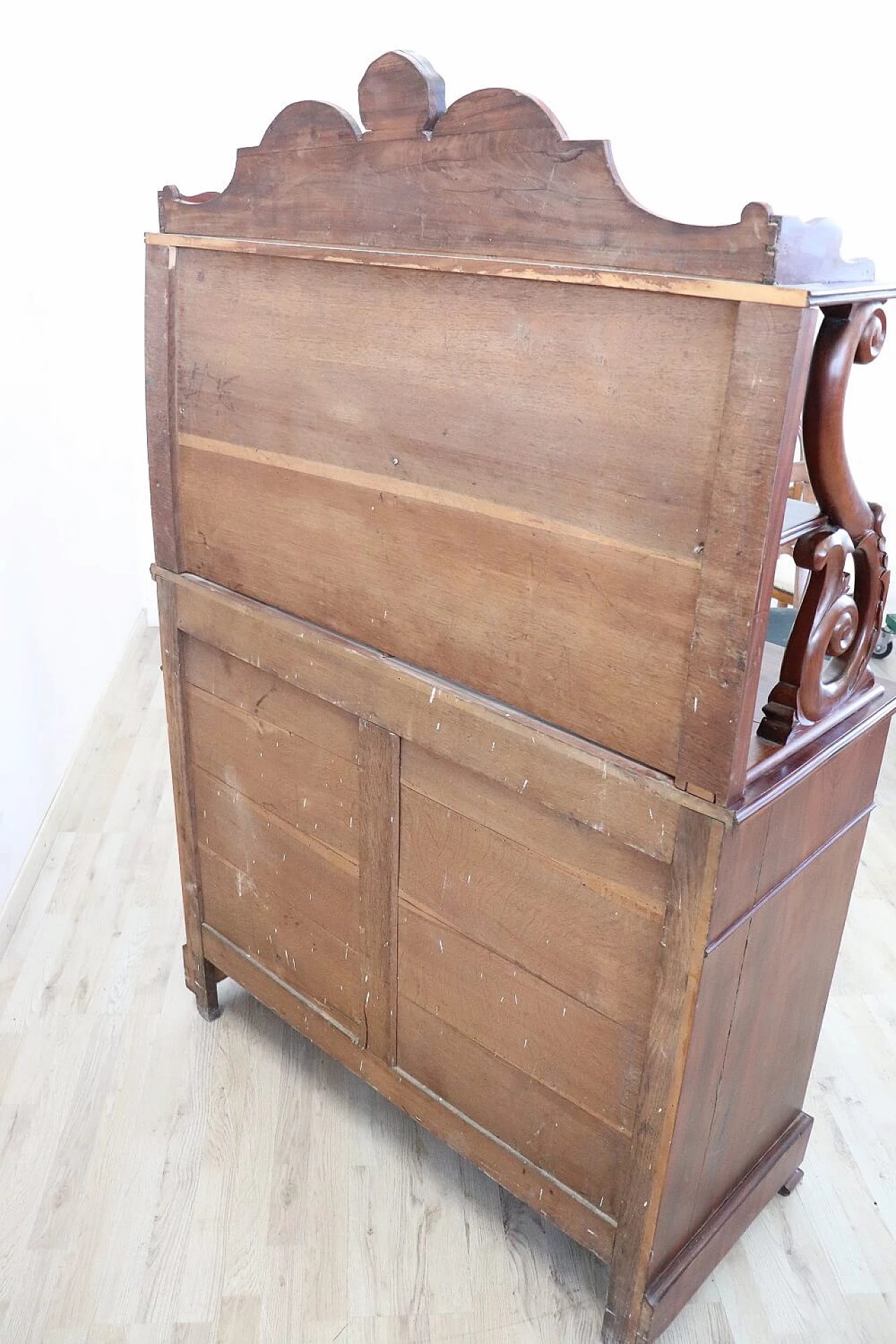 Credenza con piattaia in mogano, '800 1307706
