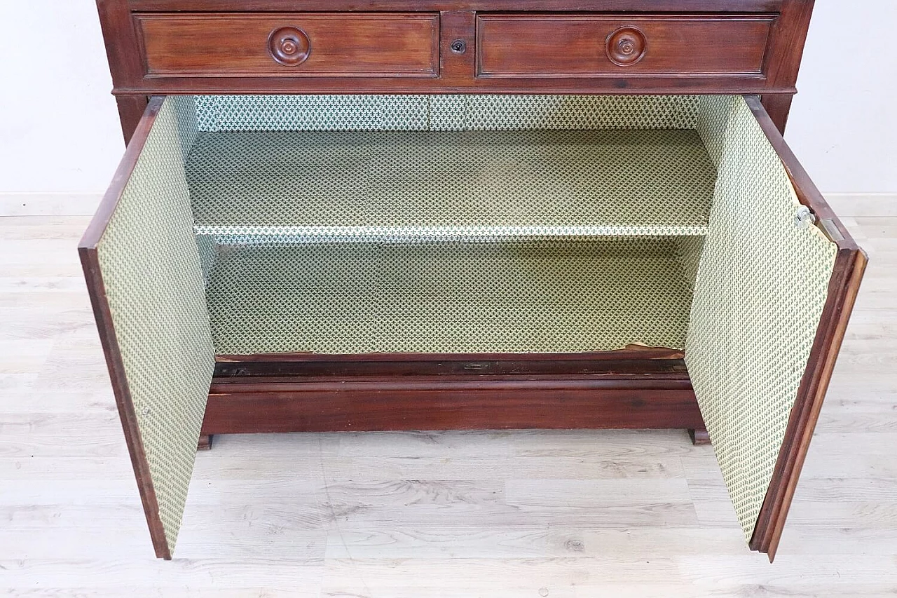 Credenza con piattaia in mogano, '800 1307708