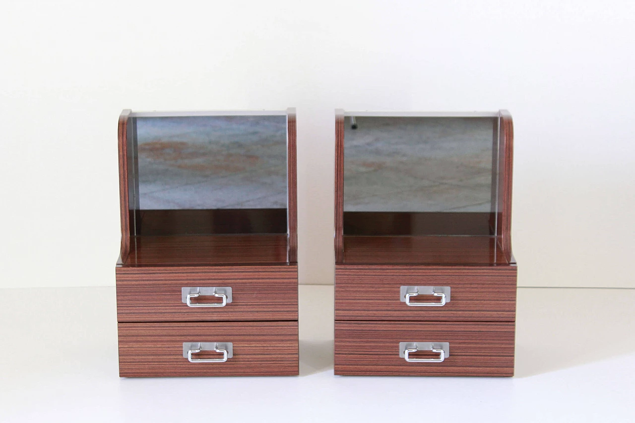 Pair of bedside tables, 70s 1307986